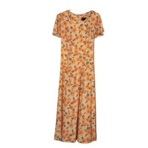 Vintage Yellow Sunflower Maxi Dress!